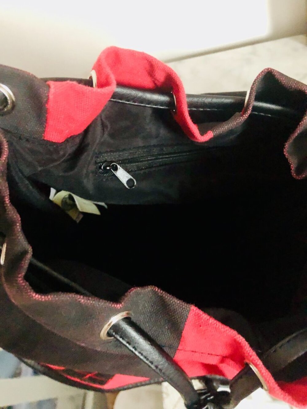 DC Comics Harley Quinn Backpack Rare Suicide Squad Red Black Cosplay 32x30cm - Picture 12 of 15